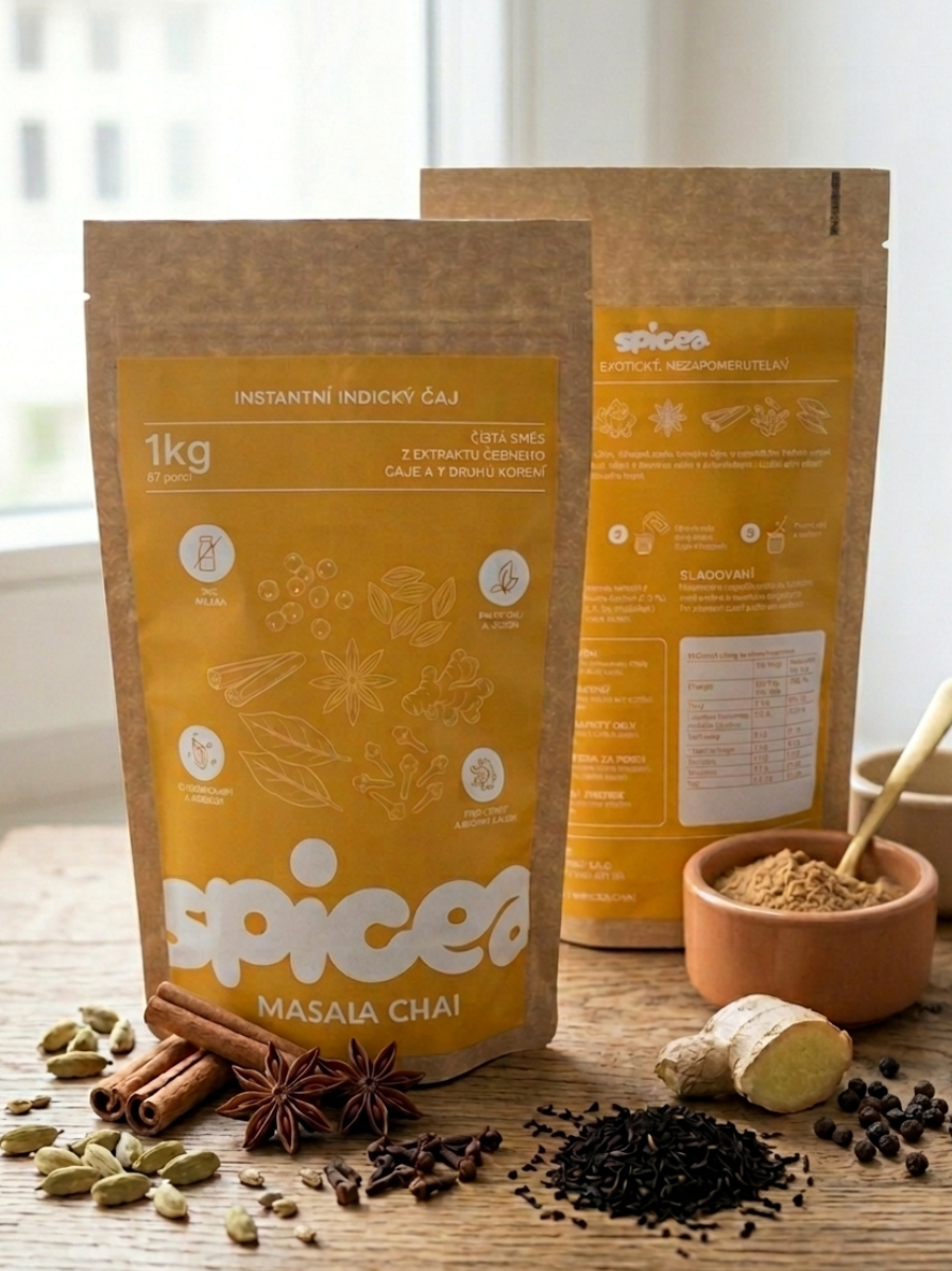 1kg Masala chai - přírodní rozpustná směs